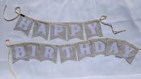 Image 1 of  Happy Birthday - Ditsy Peony Lilac (Made to order)