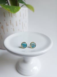 Image 1 of Bahamian Waters Button Studs 