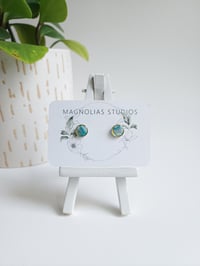 Image 2 of Bahamian Waters Button Studs 