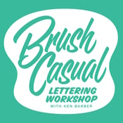 Image of Brush Casual Lettering Recorded Workshop + PDF Guidebook + Optional PDF Workbook