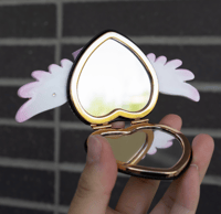 Image 2 of "Striptease" Handmade Compact Mirror *customizable*