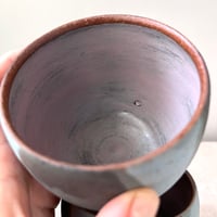 Image 4 of footed peacock cups: set of two