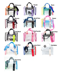 Image 1 of Personalized Clear PVC Tote Bag - (Pre-Order)