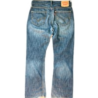 Image 6 of Men's Levi's 527 Jeans Vintage 2011, SZ 31 / 30 Boot cut 10'' rise , dark wash 100% cotton