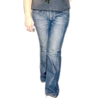 Image 4 of Men's Levi's 527 Jeans Vintage 2011, SZ 31 / 30 Boot cut 10'' rise , dark wash 100% cotton