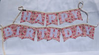 Image 1 of Happy Birthday - Wood Lane flowers - Pink (Made to order)