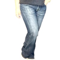 Image 2 of Men's Levi's 527 Jeans Vintage 2011, SZ 31 / 30 Boot cut 10'' rise , dark wash 100% cotton