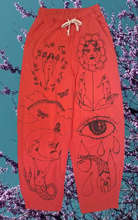 Image 1 of “Eye Am a Flower” sweatpants XS