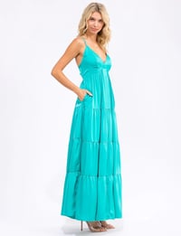 Image 2 of Colored Cyan Dress