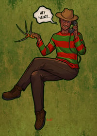 Freddy Pin Up - 5x7 print