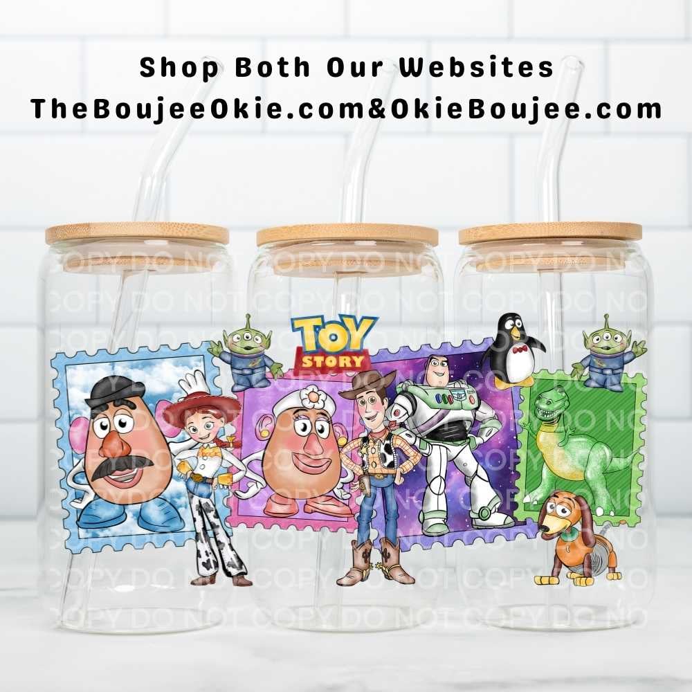 Image of Toy Story Stamps Uv Dtf Wrap Double Sided W0833