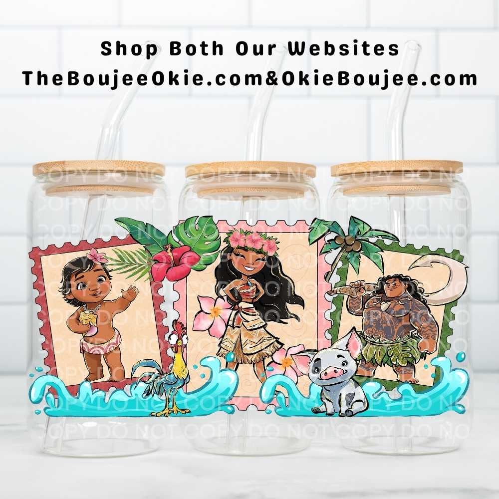 Image of Moana Stamps Uv Dtf Wrap Double Sided W0838