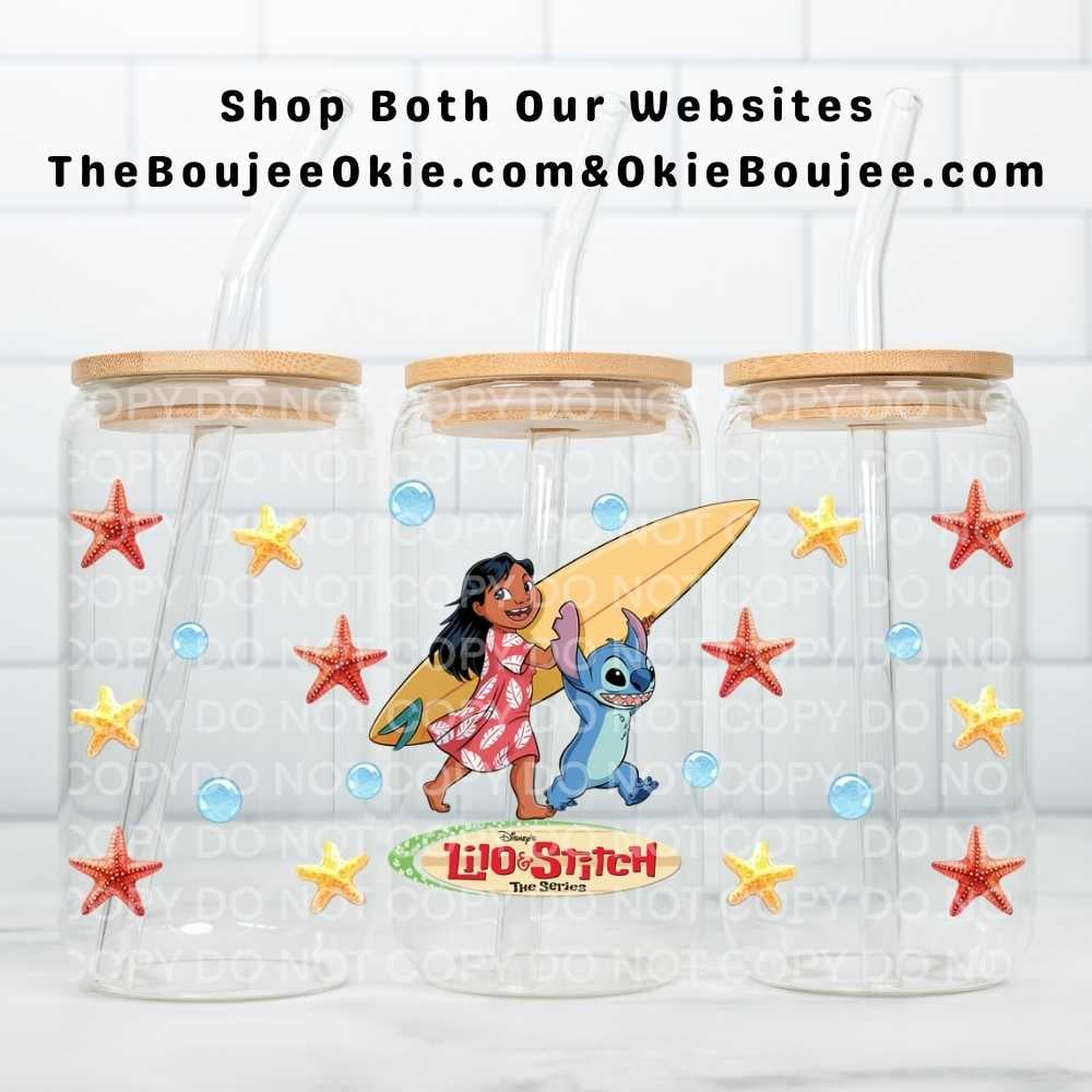 Image of Lilo & Stitch Uv Dtf Wrap Double Sided W0857