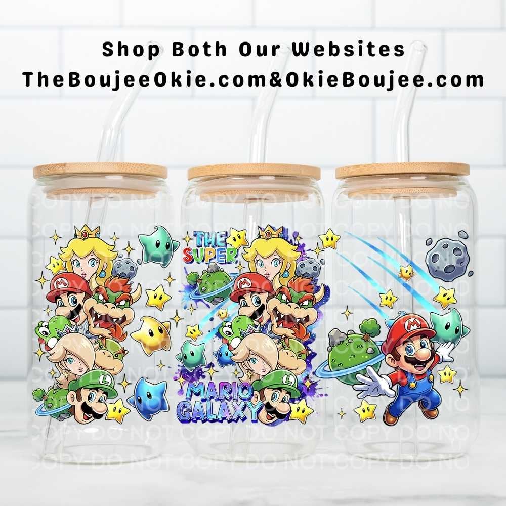 Image of The Super Mario Galaxy Uv Dtf Wrap Double Sided W0858