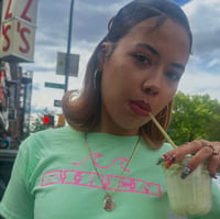 Image 1 of SIREN Tee - Mint & Pink Sparkle 💚💖