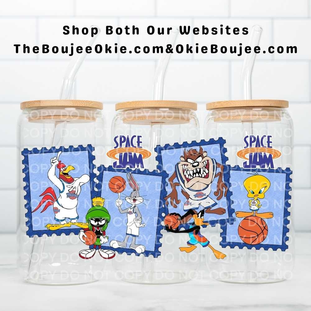 Image of Space Jam Stamps Uv Dtf Wrap Double Sided W0883