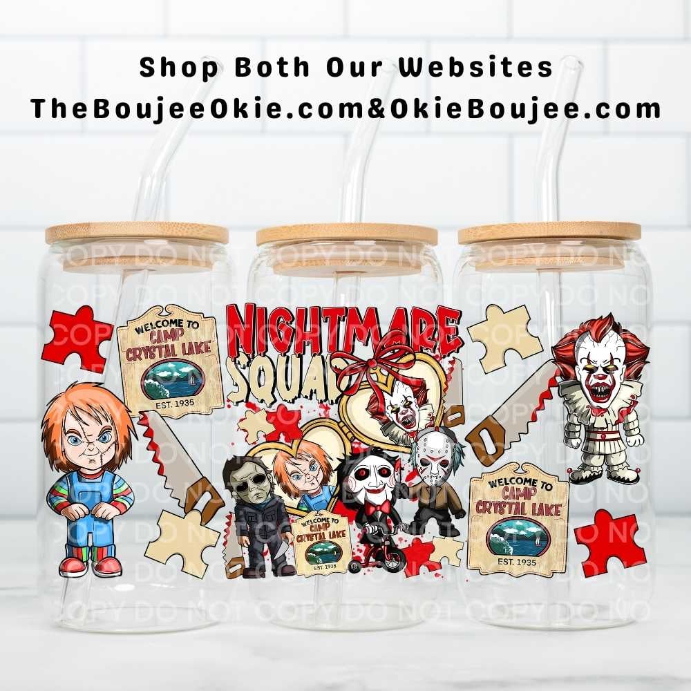 Image of Nightmare Squad Uv Dtf Wrap Double Sided W0895