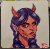 Mini Zombie Painting 2 4x4"