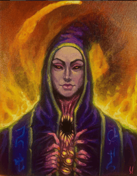 The Queen of Deception - 8x10" Painting