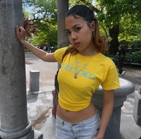 SIREN Tee - Yellow and Baby Blue Flock 💛🩵