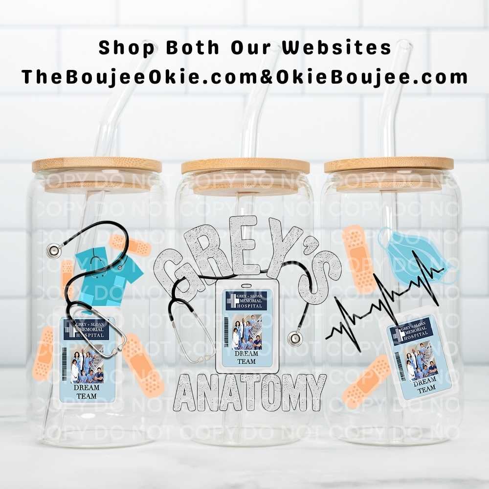 Image of Grey's Anatomy Uv Dtf Wrap Double Sided W0926