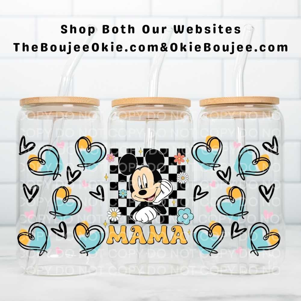 Image of Mickey Mouse Mama Uv Dtf Wrap Double Sided W0935