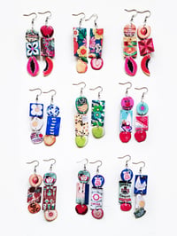 Image 2 of ‘funky but chic’ – silver dangle earrings