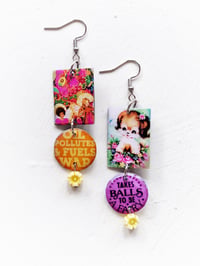 Image 1 of ‘to be a fairy’ – silver dangle earrings