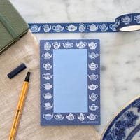 Image 4 of Blue & White Teapots Notepad