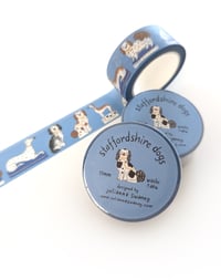 Image 4 of Staffordshire Dogs 19mm Washi Tape