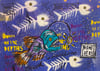 "Ideas fish and fish bones…"  Steve McCracken original paper piece...
