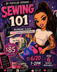 Image 1 of Sewing 101 June 20th