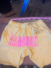 L GOLD *CROPPED*HOMEAUX* TALENTLESS SHORTS PINK INK
