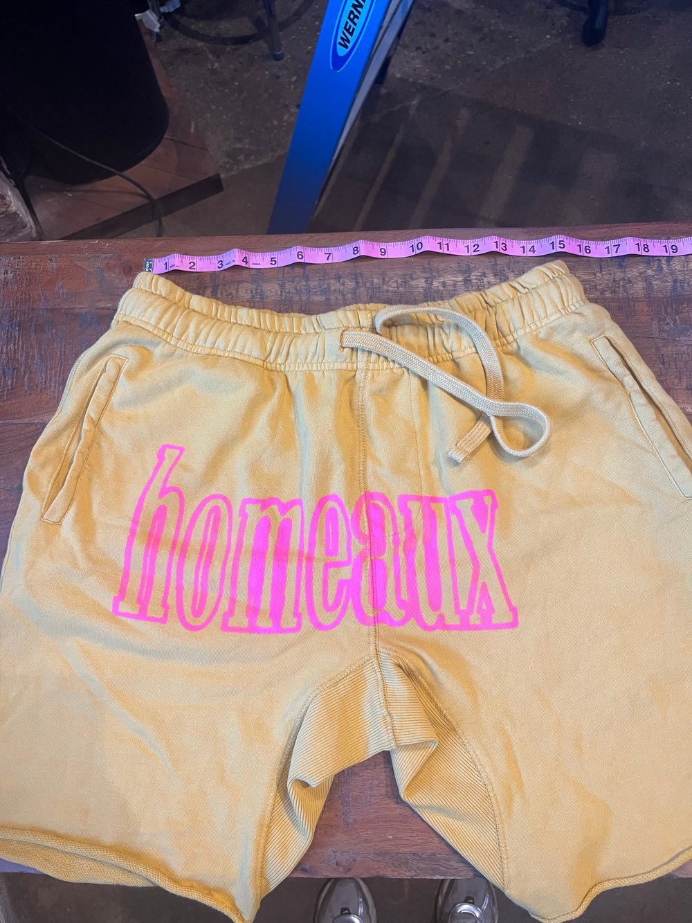 L GOLD *CROPPED*HOMEAUX* TALENTLESS SHORTS PINK INK