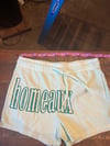 M LIME GREEN "HOMEAUX" COZY SHORTS 