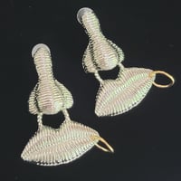 Image 3 of NOSE AND PIERCED LIP DANGLE EARRINGS