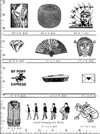 Image 1 of Fan/Love Envelope/Lauren & Hardy Rubber Stamps P67