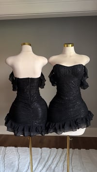 Image 1 of Daphne lace mini dress (black)