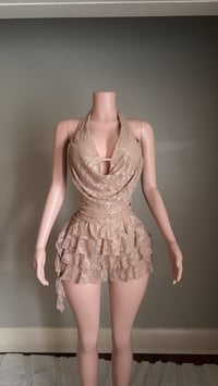 Image 1 of Viviana lace romper dress