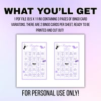 Image 2 of Printable Bangtan Bingo - Instant Digital Download