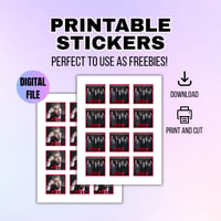 Image 1 of Printable BTS Stickers - Instant Digital Download