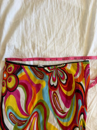 Image 4 of Vintage Y2K floral psychedelic midi skirt 