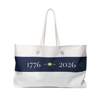 Image 1 of 1776–2026 Stripe Weekender Bag BLUE
