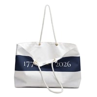 Image 2 of 1776–2026 Stripe Weekender Bag BLUE