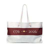 Image 1 of 1776–2026 Red Stripe Weekender Bag