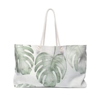 Image 1 of Monstera Leaf Weekender Bag