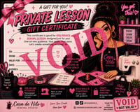 Private Lesson Gift Certificate 