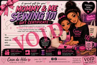Gift certificate Mommy & Me 