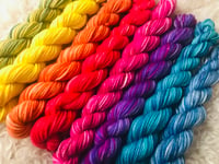 Image 3 of Hand Dyed 8ply Merino Wool Rainbow Selection 