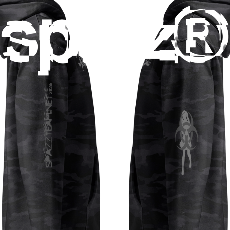 SPAZZ® BLACK CAMO TOXIC HOODIE Image 3